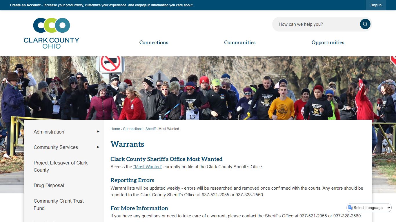 Warrants | Clark County, OH - Official Website